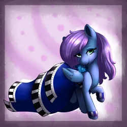 Size: 3000x3000 | Tagged: abstract background, artist:mimkage, clothes, cuffs (clothes), derpibooru import, dress, lidded eyes, oc, oc:liquid harmony, raised hoof, safe, solo, unofficial characters only