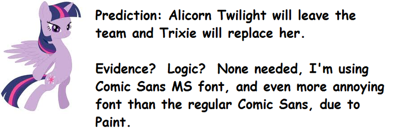 Size: 882x310 | Tagged: alicorn, comic sans, derpibooru import, safe, spoiler:s03, text, twilight sparkle, twilight sparkle (alicorn)