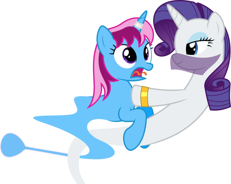 Size: 8024x6400 | Tagged: safe, artist:parclytaxel, derpibooru import, rarity, oc, oc:parcly taxel, alicorn, genie, genie pony, pony, ain't never had friends like us, albumin flask, ask generous genie rarity, .svg available, absurd resolution, alicorn oc, armband, bedroom eyes, canon x oc, female, floating, horn, horn ring, lesbian, parity, ring, shipping, simple background, startled, surprised, tangled up, tongue out, transparent background, vector, veil, wings