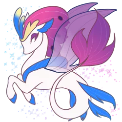 Size: 2400x2400 | Tagged: artist:draikinator, derpibooru import, my little pony: the movie, queen novo, safe, seapony (g4), simple background, solo, transparent background