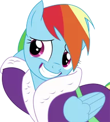 Size: 10553x11654 | Tagged: safe, artist:cyanlightning, derpibooru import, rainbow dash, applejack's "day" off, .svg available, absurd resolution, bathrobe, clothes, cute, dashabetes, head scratch, nervous, robe, simple background, solo, transparent background, vector