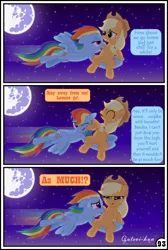 Size: 3254x4837 | Tagged: safe, artist:gutovi, derpibooru import, applejack, rainbow dash, pony, comic:why me!?, absurd resolution, comic, implied appledash, implied lesbian, implied shipping