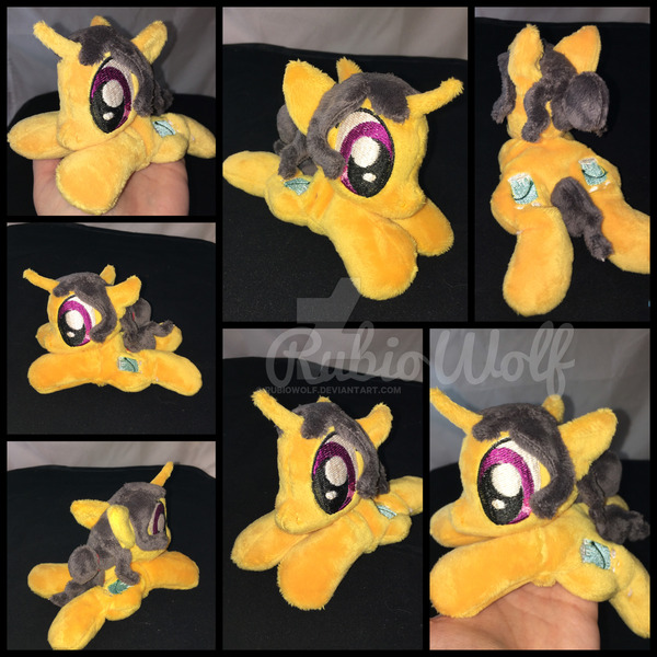 Size: 1600x1600 | Tagged: artist:rubiowolf, beanie (plushie), derpibooru import, fresh coat, irl, photo, plushie, prone, safe, solo