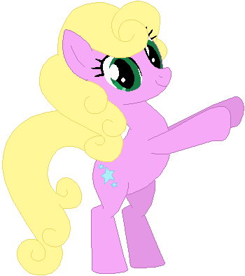 Size: 350x395 | Tagged: safe, artist:ra1nb0wk1tty, derpibooru import, lucky star (character), pony, simple background, solo, white background