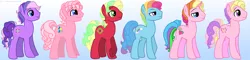 Size: 3944x944 | Tagged: applejack, applejack (g3), applejack (male), artist:jaquelindreamz, bubble berry, butterscotch, dead source, derpibooru import, dusk shine, elusive, fluttershy, g3, pinkie pie, rainbow blitz, rainbow dash, rainbow dash (g3), rarity, recolor, rule 63, safe, twilight sparkle, twilight twinkle