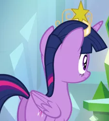 Size: 971x1079 | Tagged: safe, derpibooru import, screencap, twilight sparkle, twilight sparkle (alicorn), alicorn, pony, equestria girls, equestria girls (movie), big crown thingy, butt, cropped, crown, element of magic, female, jewelry, mare, plot, regalia, solo