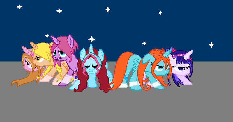 Size: 1024x538 | Tagged: safe, artist:mielmiere767, derpibooru import, stella lashes, oc, ponified, unofficial characters only, alicorn, pony, aisha, alicorn oc, base used, believix, bloom, bloom (winx club), flora, flora (winx club), horn, layla, musa, stella, stella (winx club), tecna, wings, winx club