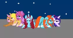 Size: 1024x538 | Tagged: safe, artist:mielmiere767, derpibooru import, stella lashes, oc, ponified, unofficial characters only, alicorn, pony, aisha, alicorn oc, base used, believix, bloom, bloom (winx club), flora, flora (winx club), horn, layla, musa, stella, stella (winx club), tecna, wings, winx club