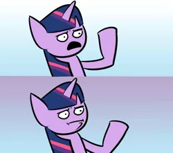 Size: 1200x1062 | Tagged: safe, artist:yinglongfujun, derpibooru import, twilight sparkle, ponified, pony, can't argue with that, comic, meme, reaction image, solo