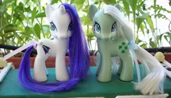 Size: 955x545 | Tagged: safe, artist:kimmerscustoms, derpibooru import, glory, minty (g1), pony, custom, g1, g1 to g4, generation leap, irl, photo, toy