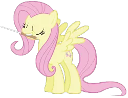 Size: 4902x3766 | Tagged: absurd resolution, .ai available, artist:birthofthepheonix, baton, conductor, conductor's baton, cute, derpibooru import, fluttershy, mouth hold, safe, shyabetes, simple background, solo, transparent background, vector