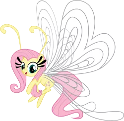 Size: 7431x7255 | Tagged: absurd resolution, artist:benybing, breezie, breeziefied, cute, derpibooru import, female, flutterbreez, fluttershy, hilarious in hindsight, it ain't easy being breezies, safe, simple background, solo, species swap, transparent background