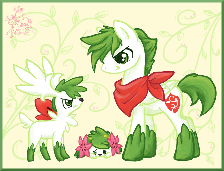 Size: 1600x1219 | Tagged: safe, artist:coffeecuppup, derpibooru import, ponified, pegasus, pony, shaymin, male, pokémon, self ponidox, solo, stallion