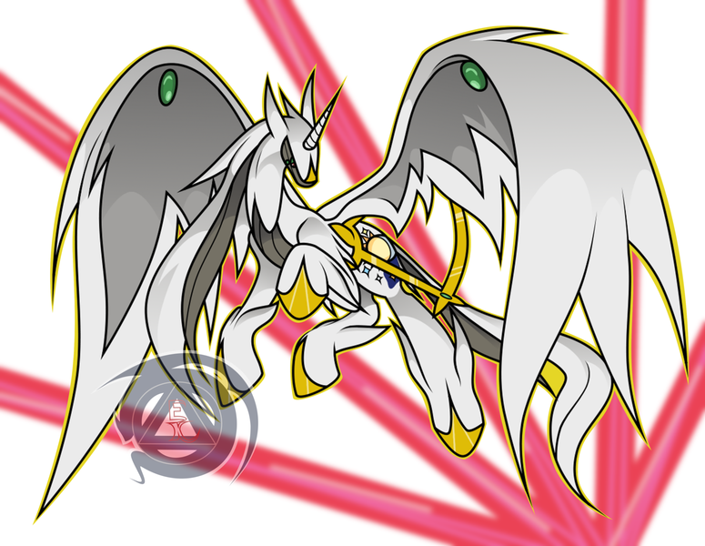 Size: 1600x1239 | Tagged: safe, artist:erinkarsath, derpibooru import, ponified, alicorn, arceus, pony, legendary pokémon, pokémon, ponymon, simple background, solo, spread wings, white background, wings