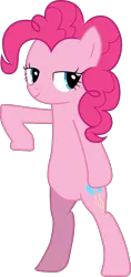 Size: 4701x9999 | Tagged: safe, artist:paganmuffin, derpibooru import, pinkie pie, earth pony, pony, absurd resolution, bipedal, female, fresh princess and friends' poses, fresh princess of friendship, lidded eyes, mare, pose, simple background, the fresh prince of bel-air, transparent background, vector