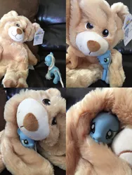 Size: 1920x2560 | Tagged: bear, bootleg, concerned, concerned pony, derpibooru import, irl, photo, plushie, safe, stuck, why are we still here? just to suffer?