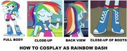 Size: 1952x778 | Tagged: safe, derpibooru import, rainbow dash, equestria girls, equestria girls (movie), friendship games, guitar centered, rainbow rocks, boots, bracelet, canterlot high, clothes, electric guitar, eqg promo pose set, eyes closed, fence, guitar, jewelry, musical instrument, shoes, soccer field, socks, wristband