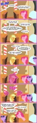 Size: 600x1952 | Tagged: appledog, applehound, applejack, artist:turag, comic, comic:ponies!!!, derpibooru import, dog, dogified, magic, pinkie pie, safe, species swap, transformation, twilight sparkle