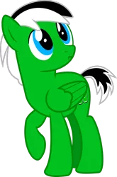 Size: 1024x1556 | Tagged: safe, artist:jeremeymcdude, derpibooru import, oc, oc:rick "dash" witt, unofficial characters only, pegasus, pony, male, show accurate, simple background, solo, transparent background, vector