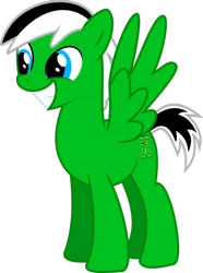 Size: 1024x1380 | Tagged: safe, artist:jeremeymcdude, derpibooru import, oc, oc:rick "dash" witt, unofficial characters only, pegasus, pony, shit eating grin, show accurate, simple background, solo, transparent background, vector