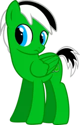 Size: 1024x1592 | Tagged: safe, artist:jeremeymcdude, derpibooru import, oc, oc:rick "dash" witt, unofficial characters only, pegasus, pony, male, show accurate, simple background, solo, transparent background, vector