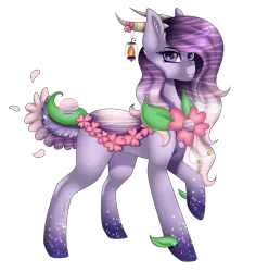 Size: 2364x2500 | Tagged: safe, artist:minelvi, derpibooru import, oc, oc:lilith (minelvi), unofficial characters only, original species, pony, female, high res, horns, mare, raised hoof, simple background, solo, transparent background