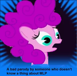 Size: 820x818 | Tagged: safe, derpibooru import, edit, pinkie pie, pony, derpibooru, a bad parody by someone who doesn't know a thing about mlp, expy, mad (tv series), mad magazine, meta, my little war horse, pony cameo, pony reference, solo, spoilered image joke