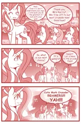 Size: 800x1227 | Tagged: safe, artist:vavacung, derpibooru import, apple bloom, rarity, scootaloo, sweetie belle, oc, oc:marshmallow (crazy future), oc:rocketaloo (crazy future), oc:wild wood (crazy future), earth pony, pegasus, pony, unicorn, comic:chaos future, butt, comic, crying, cutie mark crusaders, female, filly, immortality blues, lightmare rarity, liquid pride, mare, nostalgia, plot