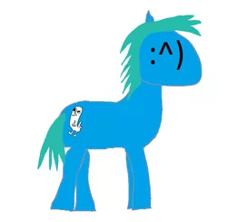 Size: 788x768 | Tagged: safe, derpibooru import, oc, unofficial characters only, pony, 1000 hours in ms paint, :^), dickbutt, ms paint, simple background, solo, white background