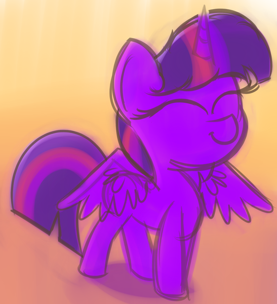 Size: 2028x2225 | Tagged: safe, artist:pastelhorses, derpibooru import, twilight sparkle, twilight sparkle (alicorn), alicorn, pony, eyes closed, solo