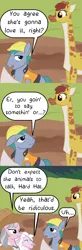 Size: 1471x4500 | Tagged: absurd resolution, artist:oneovertwo, clementine, comic, derpibooru import, fluttershy leans in, giraffe, hard hat, hard hat (character), hat, safe, sheep, wrangler