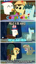 Size: 1080x1922 | Tagged: safe, artist:archooves, derpibooru import, oc, oc:tailcoatl, unofficial characters only, pony, cinco de mayo, it's not my birthday, meme, mexican, opposite day, pointy ponies, solo, spanish, spongebob squarepants, statue of liberty