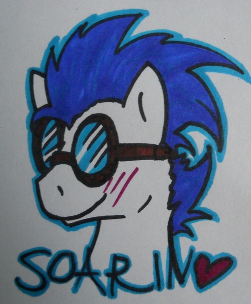 Size: 593x719 | Tagged: artist:haterthepony, derpibooru import, goggles, safe, soarin'