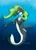 Size: 1100x1543 | Tagged: safe, artist:baron engel, derpibooru import, oc, oc:marina (efnw), unofficial characters only, merpony, orca, orca pony, original species, clothes, everfree northwest, female, image, jpeg, mare, open mouth, smiling, underwater