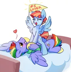 Size: 986x1000 | Tagged: suggestive, artist:tomatocoup, derpibooru import, bow hothoof, windy whistles, pegasus, pony, and that's how rainbow dash was made, awww, bed, blushing, chest fluff, cowgirl position, cute, dilf, eyes closed, female, flag, freckles, good clean married sex, heart, husband and wife, male, mare, married, married couple, married couples doing married things, married life, milf, rainbow dash's parents, sex, shipping, simple background, spread wings, stallion, straight, unshorn fetlocks, white background, windyhoof, wing hands, wing hold, wingboner, wings