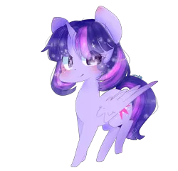 Size: 1674x1617 | Tagged: safe, artist:windymils, derpibooru import, twilight sparkle, twilight sparkle (alicorn), alicorn, pony, chibi, female, mare, simple background, solo, transparent background