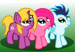 Size: 2955x2048 | Tagged: safe, artist:brightstarclick, derpibooru import, soarin', oc, oc:bright star, oc:rose, pony, colt, female, filly, male