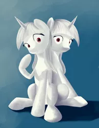 Size: 2000x2571 | Tagged: albino, artist:hiponov, blanks, derpibooru import, fallout equestria, fallout equestria: project horizons, fanfic art, oc, oc:gem (project horizons), oc:mini, safe, twins, unofficial characters only