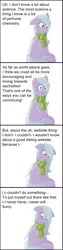 Size: 800x3200 | Tagged: safe, artist:zephyr!, derpibooru import, oc, oc:lilac breeze, unofficial characters only, pegasus, pony, ask lilac breeze, ask, blushing, clothes, comic, female, lilac, scarf, simple background, solo, talking, talking to viewer, tumblr, white background