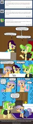 Size: 640x2366 | Tagged: safe, artist:ficficponyfic, derpibooru import, chickadee, ms. peachbottom, oc, pony, cyoa:peachbottom's quest, clothes, cyoa, dress, jezzie belle, tumblr