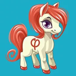 Size: 300x300 | Tagged: safe, anonymous artist, derpibooru import, oc, ponified, unofficial characters only, pony, alternative cutie mark placement, blue background, france, jean-luc mélenchon, la france insoumise, politician, politics, simple background, solo, φ