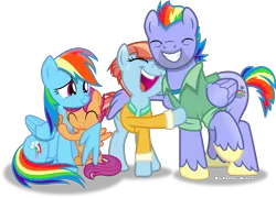 Size: 5048x3644 | Tagged: safe, artist:vector-brony, derpibooru import, bow hothoof, rainbow dash, scootaloo, windy whistles, pegasus, pony, absurd resolution, eyes closed, female, hug, male, rainbow dash's parents, scootalove, shipping, simple background, smiling, straight, transparent background, vector, windyhoof, winghug