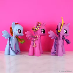 Size: 1080x1080 | Tagged: safe, derpibooru import, official, princess cadance, rainbow dash, twilight sparkle, twilight sparkle (alicorn), alicorn, pony, irl, photo, styling size, toy