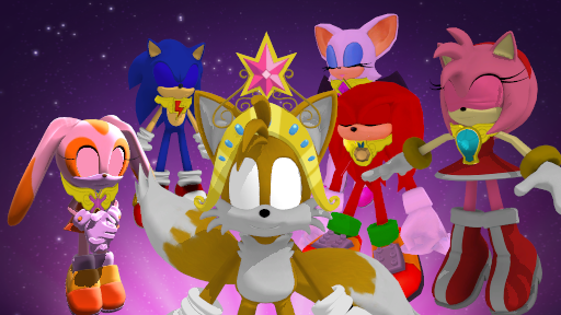 Size: 512x288 | Tagged: safe, artist:harmony--bunny, derpibooru import, pony, 3d, amy rose, cream the rabbit, crossover, element of generosity, element of honesty, element of kindness, element of laughter, element of loyalty, element of magic, elements of harmony, knuckles the echidna, miles "tails" prower, mmd, rouge the bat, sonic the hedgehog, sonic the hedgehog (series), the elements in action