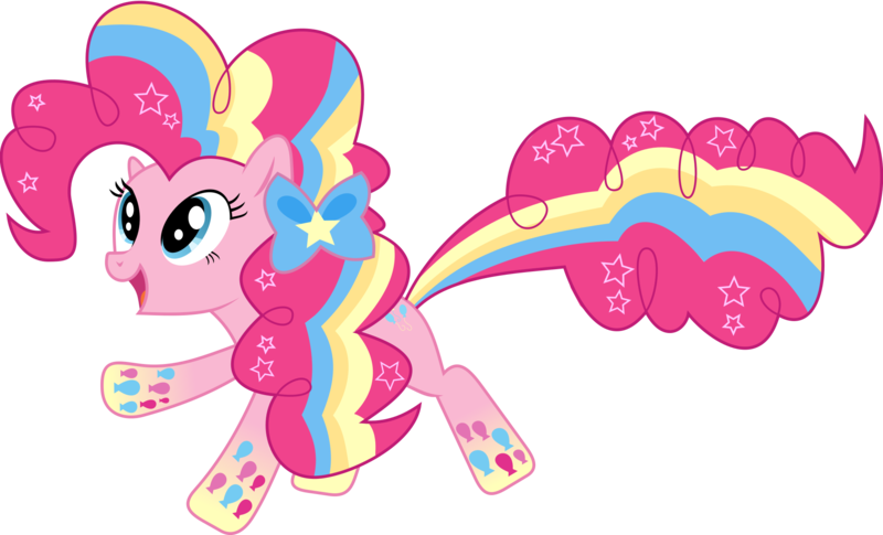 Size: 1992x1208 | Tagged: safe, artist:whizzball2, derpibooru import, pinkie pie, earth pony, pony, twilight's kingdom, .svg available, female, mare, rainbow power, simple background, solo, svg, transparent background, vector, vector trace