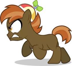 Size: 6000x5485 | Tagged: safe, artist:lahirien, derpibooru import, button mash, earth pony, pony, don't mine at night, .ai available, absurd resolution, angry, jananimations, male, simple background, solo, transparent background, vector, vector trace