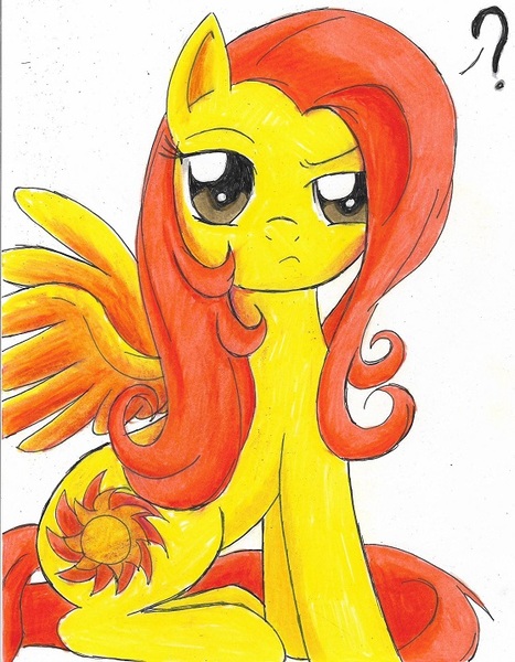 Size: 558x717 | Tagged: safe, artist:rurounigemini83, derpibooru import, sunburst (g1), pony, g1, g1 to g4, generation leap, rule 63, traditional art