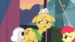 Size: 655x369 | Tagged: safe, derpibooru import, screencap, apple bloom, applejack, big macintosh, grand pear, earth pony, pony, the perfect pear, animated, boomerang (tv channel), crowning moment of heartwarming, floppy ears, gif, grandfather and grandchild, group hug, hug, male
