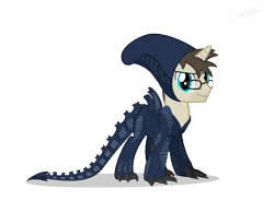 Size: 5004x3662 | Tagged: safe, artist:tsand106, derpibooru import, oc, oc:blank novel, unofficial characters only, alien, pony, xenomorph, absurd resolution, alien (franchise), clothes, cosplay, costume, crossover, simple background, solo, transparent background, vector