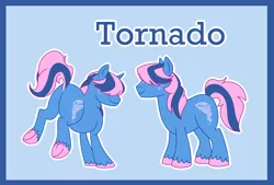 Size: 2772x1869 | Tagged: safe, artist:bakufoon, derpibooru import, tornado (g1), pony, g1, g1 to g4, generation leap, mountain boy ponies, simple background, solo
